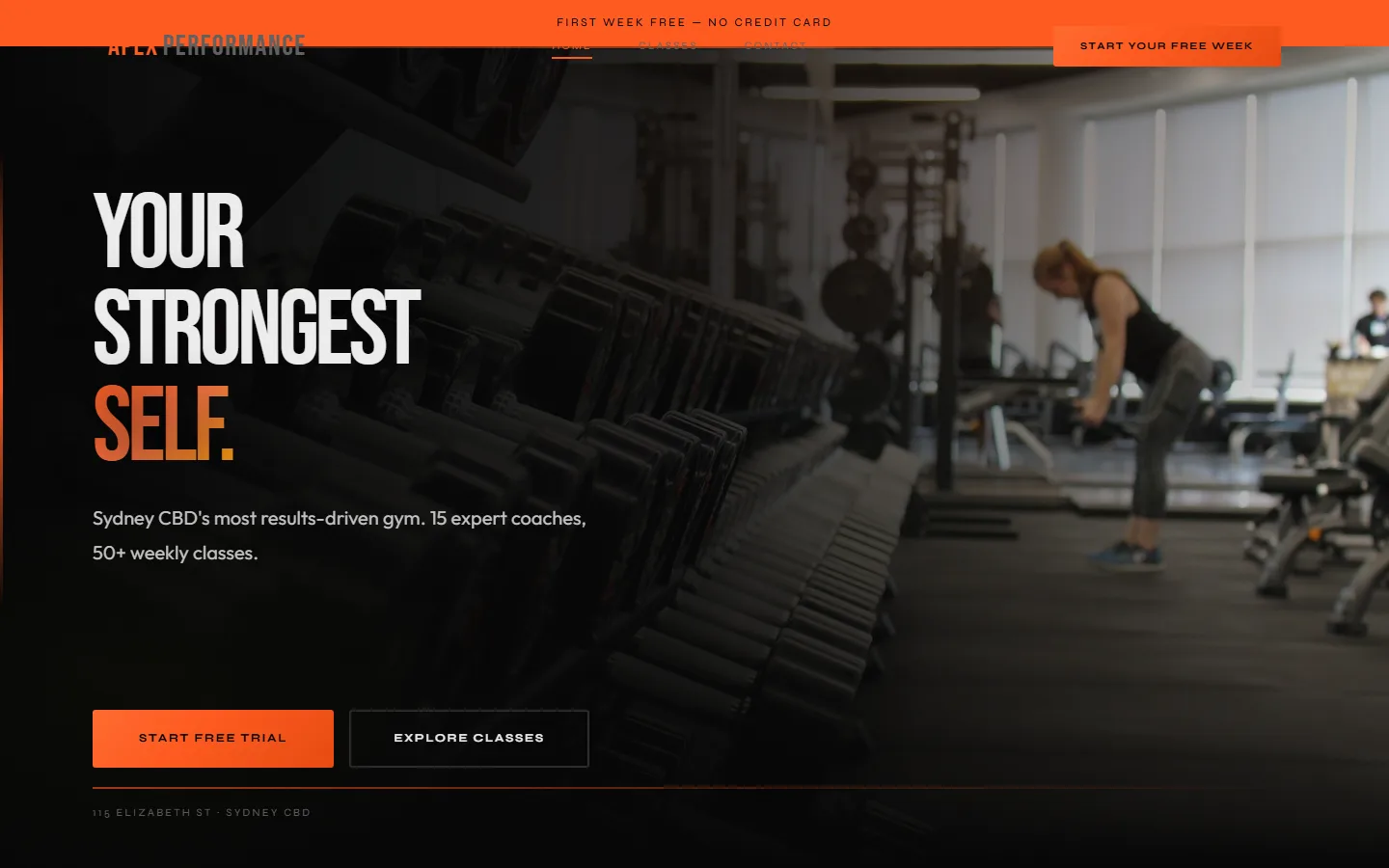 Apex Fitness website
